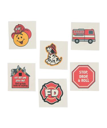 FIRE SAFETY TEMPORARY TATTOOS - Apparel Accessories - 72 Pieces