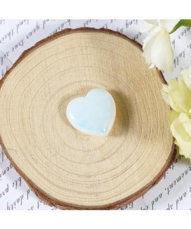 Healing Crystal Opal Heart Stone - Mini Love Pocket Stone for Reiki Therapy - 20mm Tumbled Worry Stone for Stress Relief and Home Decor - Buy Online on GoSupps.com