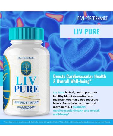 IDEAL PERFORMANCE Liv Pur Capsules Liver Detox Pills - Pack of 5 - 60 Capsules - Buy Online on GoSupps.com