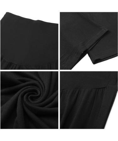 Amorbella Women's Maternity Sweatpants Long Yoga Lounge Pants - Black - Buy Online on GoSupps.com