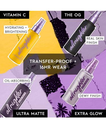 Urban Decay All Nighter Long-Lasting Makeup Setting Spray - 16-Hour Award-Winning Finish - Oil-Free, Non-Drying Formula - 4.0 fl oz - Buy Online on GoSupps.com
