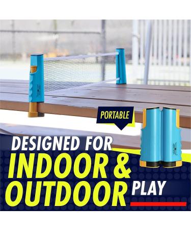 NIBIRU SPORT Ping Pong Paddles Set with Retractable Net & Storage Case - Professional Table Tennis Rackets & Balls - Game Table Accessories - Buy Online on GoSupps.com