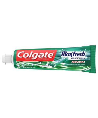 Buy Colgate Max Fresh Whitening Toothpaste with Mini Breath Strips - Clean Mint 36 Ounce (Pack of 6) | International Shipping Available - Buy Online on GoSupps.com