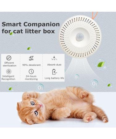 Mknzome Cat Litter Deodorizer | Intelligent Odor Eliminator | 99% Deodorization | Mini Air Purifier for Cat Toilets & Small Areas - Buy Online on GoSupps.com