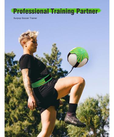 Soccer/Volleyball/Rugby Trainer - Adjustable Waist Belt for Solo Practice - Green - Buy Online on GoSupps.com