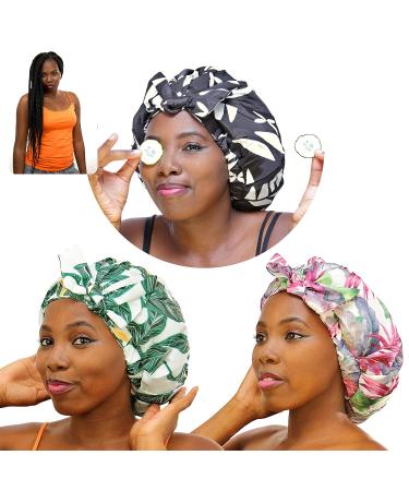 Extra Large Waterproof Shower Cap for Braids, Locs, Afro, Coily Hair - Washable & Reusable - Adjustable for Home, Spa, Conditioning - Ideal for Long Hair in Hotels & Salons - Buy Online on GoSupps.com
