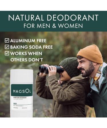Natural Deodorant for Men - Aluminum Free Baking Soda Free 4 Total Ingredients 2 Pack (Hunter) - Buy Online on GoSupps.com