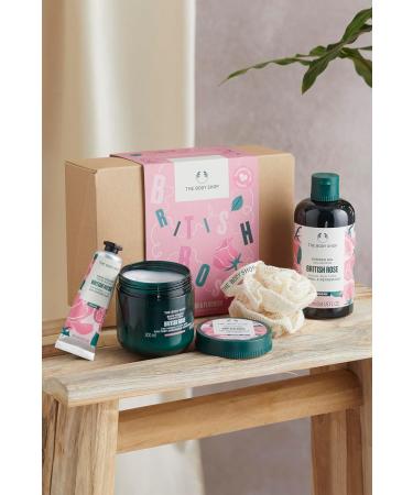 Shop The Body Shop Nourish & Flourish British Rose Body Care Gift Set - Vegan 4-Piece - International Shipping Available - Buy Online on GoSupps.com