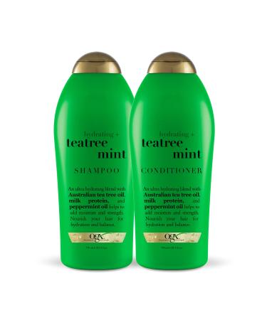 OGX Hydrating + Tea Tree Mint Shampoo & Conditioner  25.4 Ounce (Set of 2) - Buy Online on GoSupps.com