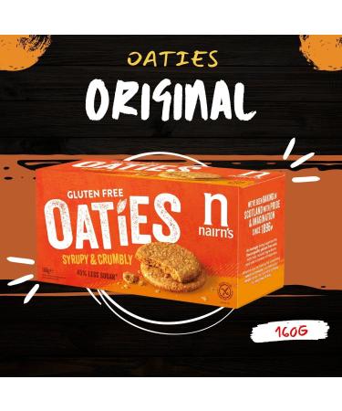 Nairns Gluten Free Oatcakes Flatbreads & Oat Biscuit Breaks Pick N Mix - Choose From Oaties with 10+ Flavours | Choc Chip Salted Caramel Cheese Toffee Super Seeded Stem Ginger - Pack of 6 213 g (Pack of 6) - Buy Online on GoSupps.com