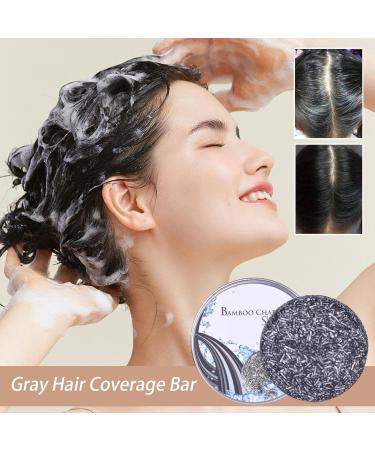 Gray Gone Soap 50g Natural Manes Gray Reversal Bar antigray hair blackout shampoo bar deep cleansing Gray Gone Bar shampoo for men and women damaged hair thinning Anulely - Buy Online on GoSupps.com