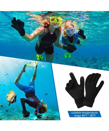 2 Pairs 3mm Neoprene Diving Wetsuit Gloves - Anti-Slip, Waterproof, Adjustable Strap - for Men and Women - Ideal for Diving, Snorkeling, Surfing - Buy Online on GoSupps.com