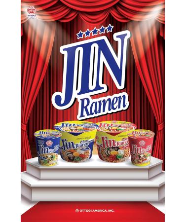 Ottogi JIN RAMEN SPICY KOREAN STYLE INSTANT NOODLE RICH SPICY FLAVOR Instant Cup Bowl Ramen Best tasting ramyun Traditional gourmet taste 6 BOWL (110gX6)-1 BOX - Buy Online on GoSupps.com