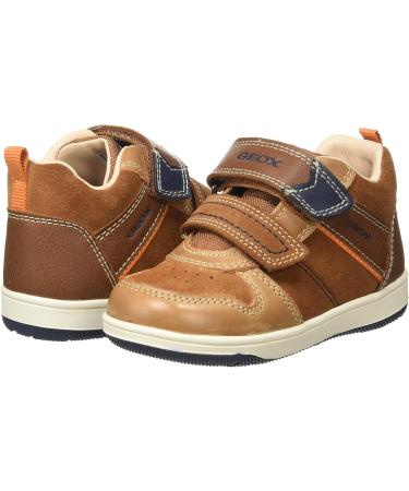 Geox Baby Girls B New Flick F Trainers 3.5 UK Child - Brown Navy - Buy Online on GoSupps.com