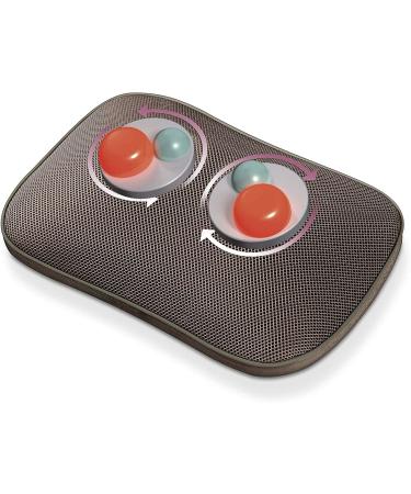Beurer MG 147 massage cushion back and neck massager heat function with hand switch 4 massage heads single
