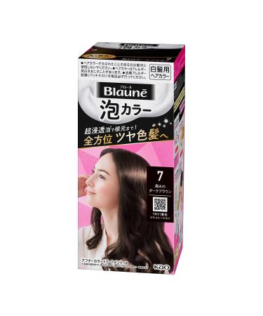 Kao Blaune Foam Color Gray Hair Dye 7 Black Dark Brown