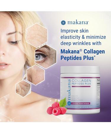 Makana Collagen Peptides Plus with Verisol Vitamin C Hyaluronic Acid & Amino Acids Supports Hair Skin Nails & Joints 30 Servings Raspberry Flavor - Buy Online on GoSupps.com