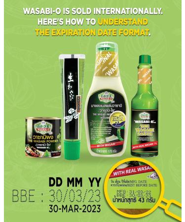 WasabiO Wasabi Sauce with Real Wasabi 62g Pack of 2 Wasabi Hot Sauce for Sushi Roast Beef - Buy Online on GoSupps.com