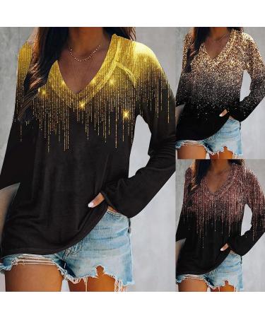 BOXIACEY Women's V-Neck Flash Printed Sweatshirt - Yellow - XX-Large - Buy Online on GoSupps.com