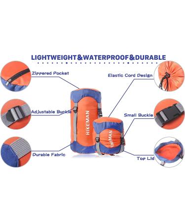 Orange X-Large Hikeman Compression Stuff Sack - Water-Resistant & Ultralight Gear for Camping and Traveling - Buy Online on GoSupps.com