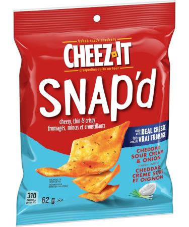 Cheez-It Crackers Snap'd Double Cheddar 62g (6 Count) Cheddar 62 g (Pack of 6) - Buy Online on GoSupps.com