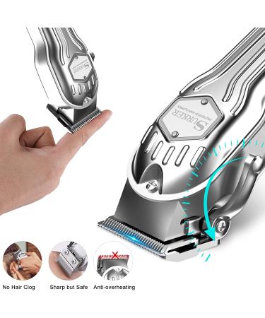 SURKER Mens Hair Clippers - Cordless Professional Haircut Kit with Rechargeable LED Display - Buy Online on GoSupps.com