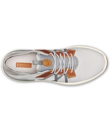 OLUKAI Mio Li Men's Athletic Shoe - Lightweight Mesh, Comfort Fit, Wet Grip Soles - 10.5 Mist Grey/Poi - Buy Online on GoSupps.com