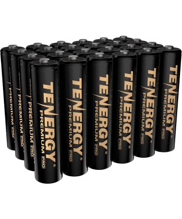 Tenergy Premium PRO Rechargeable AAA Batteries High Capacity 1100mAh NiMH AAA Battery Rechargeable Batteries - Pack Of 24