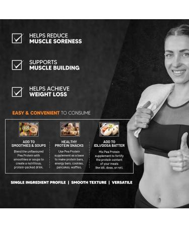 AS-IT-IS Nutrition Pea Protein Isolate - Vegan Plant Protein | Easy Digestion | Gluten-Free | Low Carb | 500g Meal Supplement - Buy Online on GoSupps.com