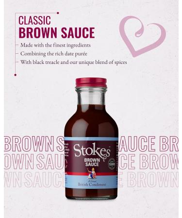 Stokes Real Brown Sauce 3PK Rich & Spicy Brown Sauce Perfect For Bacon Sandwiches Award Winning Gluten Free Brown Sauce Sweet & Tangy Sauce Beautifully Balanced Flavour 320g Glass Bottle Brown Sauce 3 x 320g - Buy Online on GoSupps.com