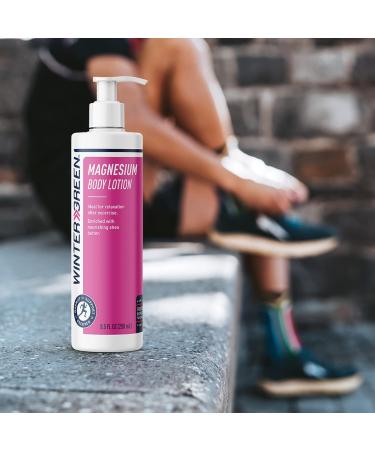 Wintergreen Magnesium Lotion - Pure Magnesium PCA & Shea Butter - 8.5 Fl Oz for Pain Relief & Skin Nourishment - Buy Online on GoSupps.com