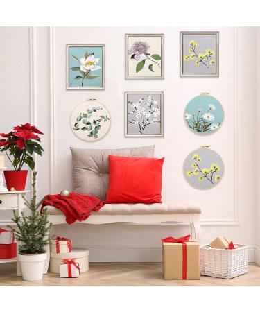 Canlierr Christmas Embroidery Kit - 6 Sets with Patterns and Instructions for Beginners - Floral Plants Design - Green - Buy Online on GoSupps.com