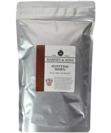Harney & Sons Tea Scottish Morn 50ct sachet Scottish Morn 0.49 Pound (Pack of 10)