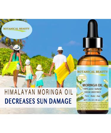 100% Pure Moringa Oil - Wild Growth Himalayan | Natural & Unrefined | 0.5 Fl. oz - Face Skin Hair Lips & Nails - Buy Online on GoSupps.com