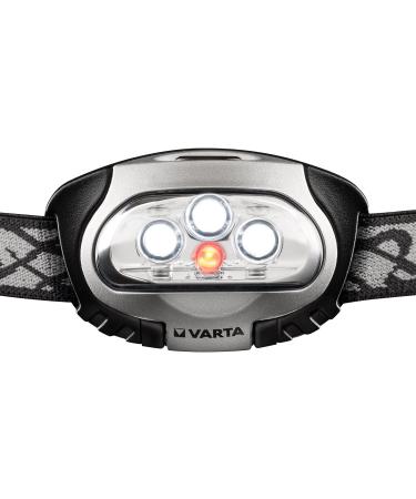 VARTA LED X4 Headlamp with 3x AAA Batteries - Red LED for Night Vision | Ideal for Jogging & Camping Waterproof & Durable Flashlight - Buy Online on GoSupps.com