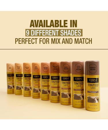 EBIN NEW YORK Tinted Lace Aerosol Spray 3-Pack Light Beige Quick Dry Water Resistant Even Spray Matching Skin Tone Natural Look 2.7 Oz/80 mL 2.7 Fl Oz (Pack of 3) Light Beige - Buy Online on GoSupps.com