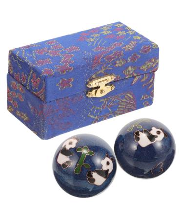 Wofashpuret 2st fitness handball fitness devices fitness equipment massage ball Small balls balls for rolling practical massage balls healthcare panda training ball massage globe brocade box