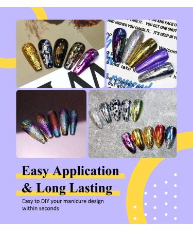 AIMEILI Nail Foil Glue Gel Set - 2 x 15ML | Self-Adhesive Foil Sticker Transfers | Nail Art Foils Manicure Kit with UV LED Cure Needed - Buy Online on GoSupps.com