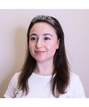 FROG SAC Birthday Girl Crown Headband - Rhinestone Princess Tiara for Kids & Teens - Buy Online on GoSupps.com