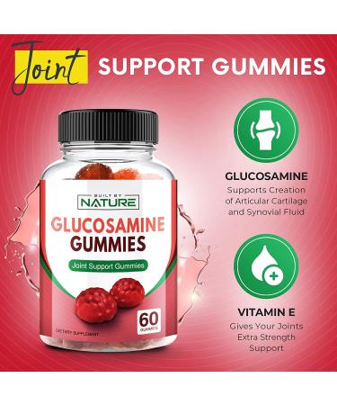 Glucosamine Gummies Extra Strength - Joint Support for Adults - Chewable Supplement Made in USA - 60 Gummies - Buy Online on GoSupps.com