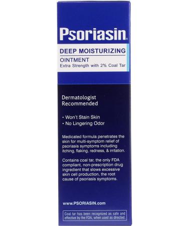 Psoriasin Deep Moisturizing Ointment 4.2oz - 2% Coal Tar for Psoriasis Relief - Buy Online on GoSupps.com