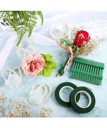 Elastic Pearl Wrist Bands & Floral Boutonniere Magnets Set for Wedding Corsage Accessories - Buy Online on GoSupps.com