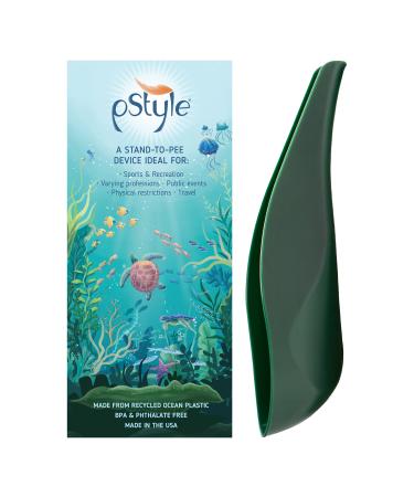pStyle | Recycled Ocean Plastic | Made in USA | Stand to Pee with Ease While Fully Clothed | for Women, Non Binary, & Trans Men | Pee Funnel is a Game Changer for Camping, Hiking, Festivals, & More!