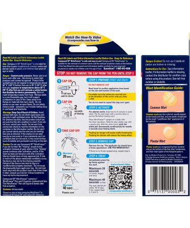 Compound W Nitrofreeze Wart Removal Pen with 5 Replaceable Tips - Buy Online on GoSupps.com