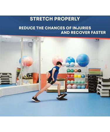 Adjustable Calf Stretcher Slant Board - Non-Slip Portable Stretch Equipment for Ankle, Achilles Tendon, Knee & Posture Exercise - Buy Online on GoSupps.com