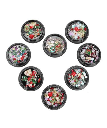 8pcs Christmas Decoration Nails - Stylish Portable Nail Accessories for Manicure Shops - International Shipping - Buy Online on GoSupps.com