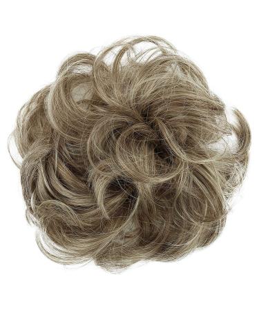 CAISHA by PRETTYSHOP Messy Scrunchie Bun Voluminous Wavy Hairpiece Heat-resistant Synthetic Fibres Brown Blonde G22A brown blonde #12/88 G22A