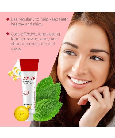 2 Pcs SP10 Probiotic Toothpaste - Whitening Toothpaste Fresh Breath Formula Stain Removal Deep Cleaning Care - Buy Online on GoSupps.com