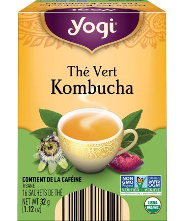 Yogi Tea - Green Tea Kombucha Tea - 6 Pack 96 Tea Bags Total - Buy Online on GoSupps.com