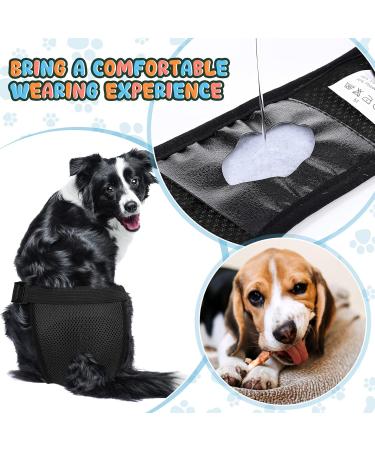 3 Pack Dog Diapers with 9 Women's Bands - XL Black Heat Sequence Underpants for Bitches | Washable Protective Pants - Buy Online on GoSupps.com